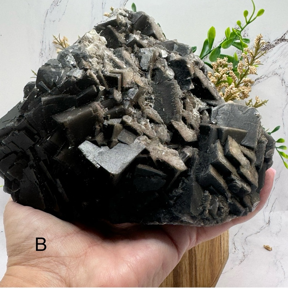 Discounted Large Black Fluorite Cluster